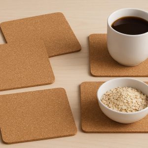 29 Large Square Cork Coasters for Big Mugs and Bowls