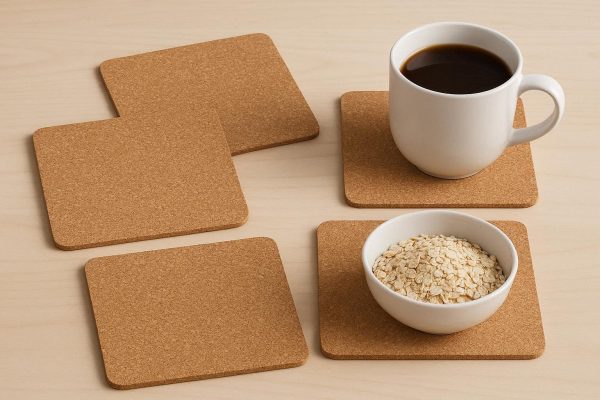 29 Large Square Cork Coasters for Big Mugs and Bowls