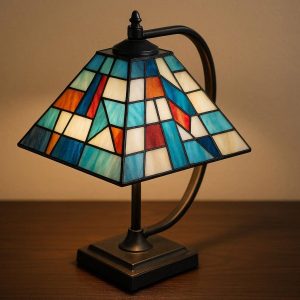 8 Modern Tiffany Style Stained Glass Desk Lamp